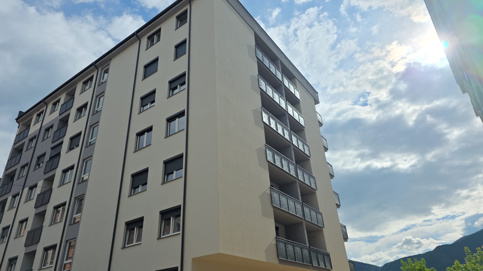 Modern interior with PVC windows